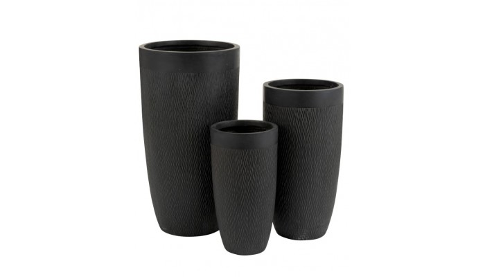 Set 3 Vases Ronds Hauts Argile